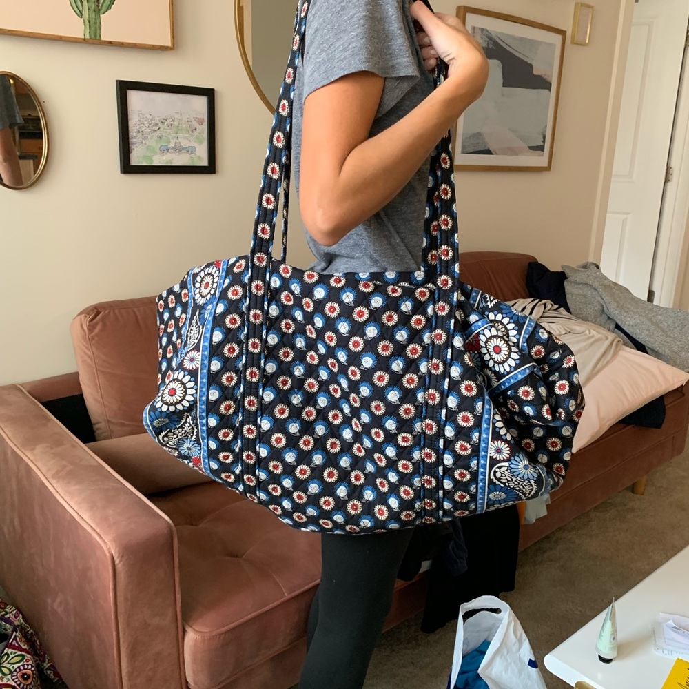 Large Vera Bradley Owl Print Duffle Bag
